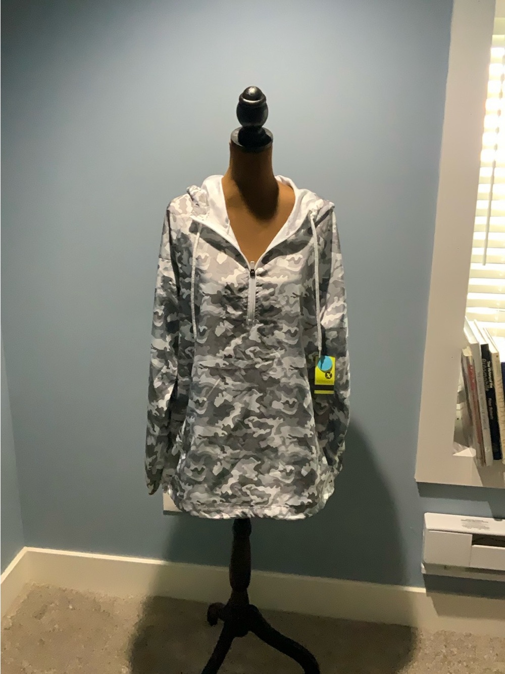 Xersion Gray Camo wind breaker  Jacket - Gray & Light Gray
